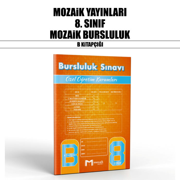 MOZAİK 08.SINIF ÖZEL ÖĞR.BURSLULUK B - 25-26